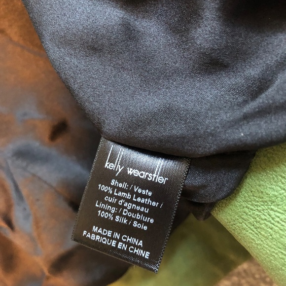 SOLD! Kelly Wearstler Asymmetrical lambskin Leather Jacket - Picture 9 of 16